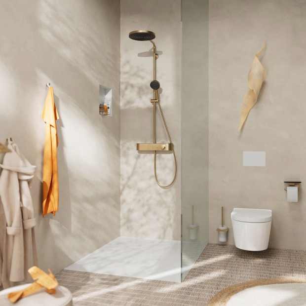 Aufnahme der Pulsify S Showerpipe 260 1jet EcoSmart von Hansgrohe
