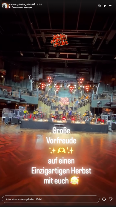 Andreas Gabalier zeigt auf Instagram die Bühne für seine Unplugged-Tour 2026 und teilt seine große Vorfreude auf die kommenden Konzerte mit seinen Fans.