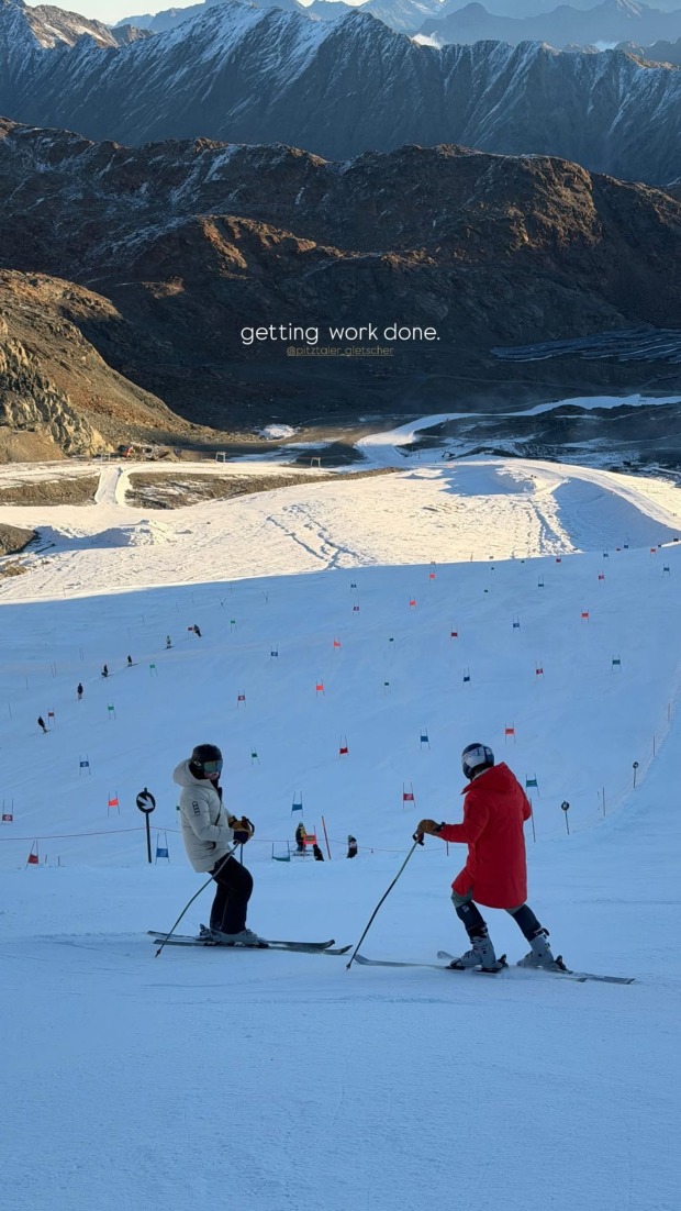 Marcel Hirscher beim Riesentorlauf-Training am Pitztaler Gletscher