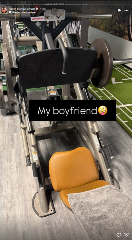 Martina Reuter zeigt nach der Trennung von Vladi Pavlic ihren neuen „Boyfriend“ auf Instagram: ein Fitnessgerät im Fitnessstudio.