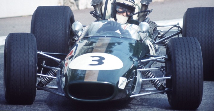 Jochen Rindt im blauen Lotus.