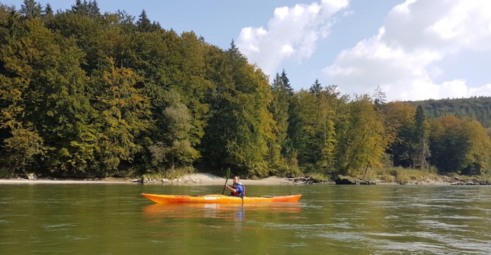 Kajaktour auf der Salzach