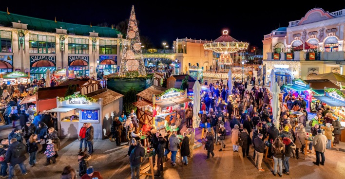 Festliche Stimmung im Prater
