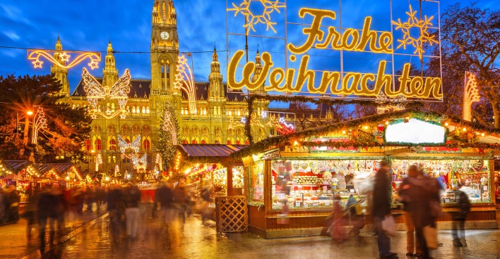 Wiener Rathausplatz im Winter