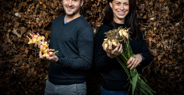 Irene Gombotz und Armin Lenz von den „jungen WILDEN Gemüsebauern“