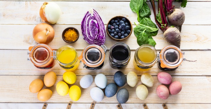 Ostereier natürliche Farben | Credit: iStock.com/Arina Habich