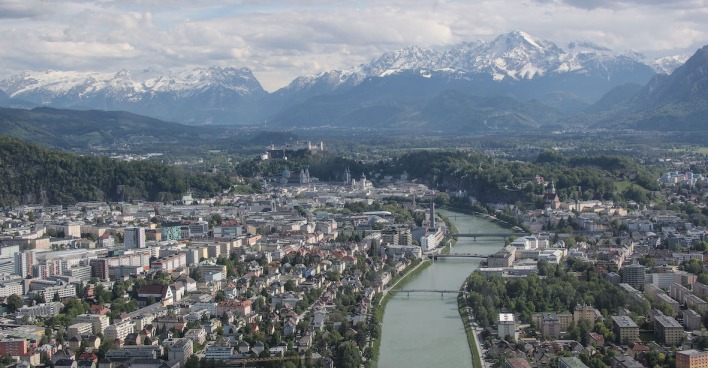Stadt Salzburg aus der Luft | Credit: www.neumayr.cc