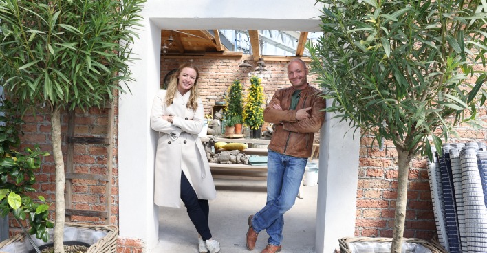 Theresia und Ludwig Starkl im neuen Gartencenter Loft Pfaffstätten