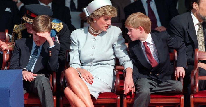 Lady Diana mit ihren Söhnen