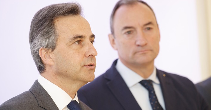 Siegfried Nagl und Mario Eustacchio