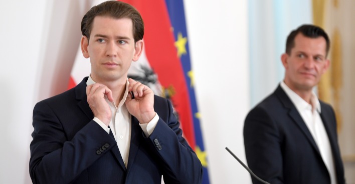 Bundeskanzler Sebastian Kurz und Gesundheitsminister Wolfgang Mückstein