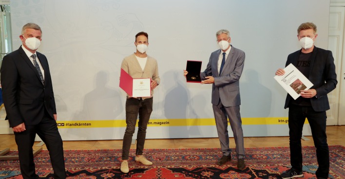 Verleihung der Sportleistungsmedaille in Gold an Albin Ouschan