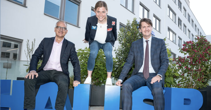 Beim Dreh des neuen Volksbank-Videos