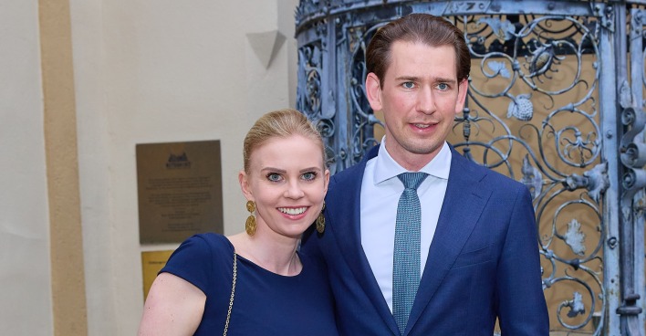 Bundeskanzler Sebastian Kurz mit Freundin Susanne Thier