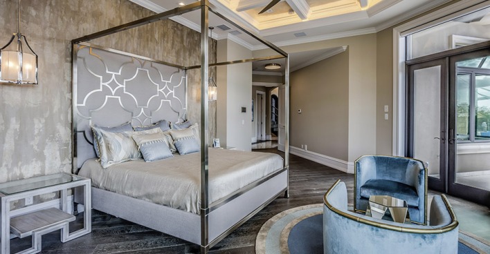 Schlafzimmer silber