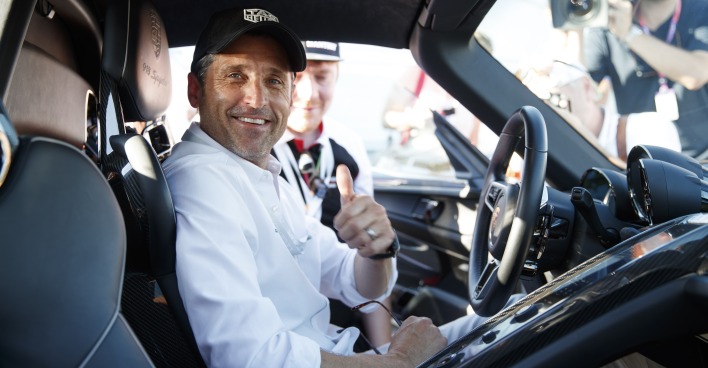 Patrick Dempsey 2019 beim Formel-1-GP von Österreich