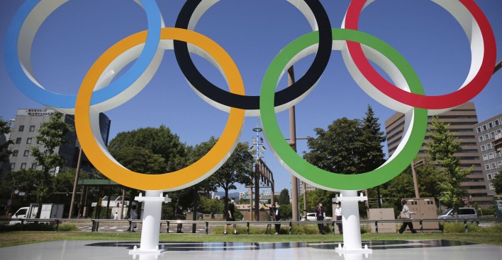 Die fünf olympischen Ringe