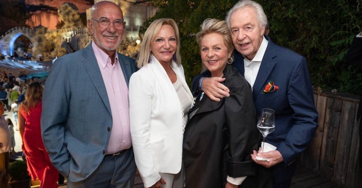 Otto Retzer, Ingrid Flick, Ingeborg und Harald Serafin