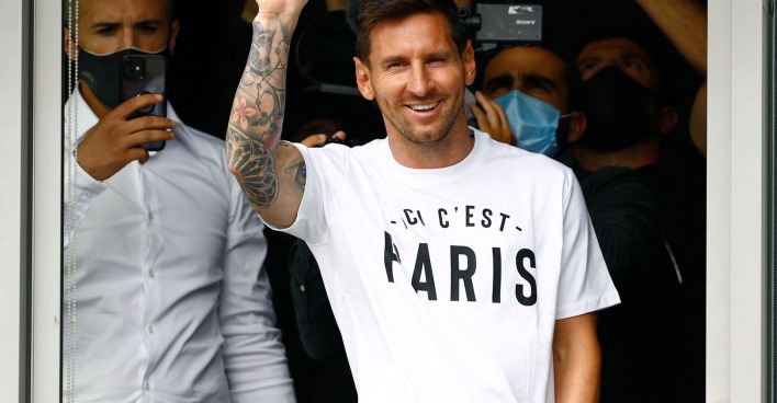 Touchdown in Paris: Lionel Messi | Credit: SAMEER AL-DOUMY / AFP / picturedesk.com
