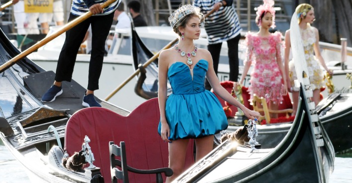 Leni Klum für D&amp;G in Venedig
