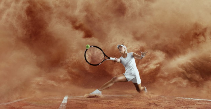 Tennisspielen
