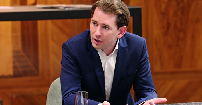 Sebastian Kurz im Gespräch mit dem Weekend Magazin