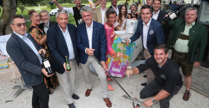 Teilnehmer beim Swing the Lake-Golfturnier | Credit: Dietmar Wajand