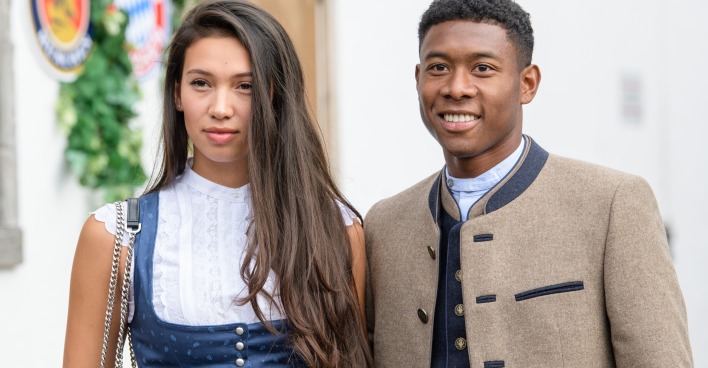 David Alaba und Freundin Shalimar Heppner