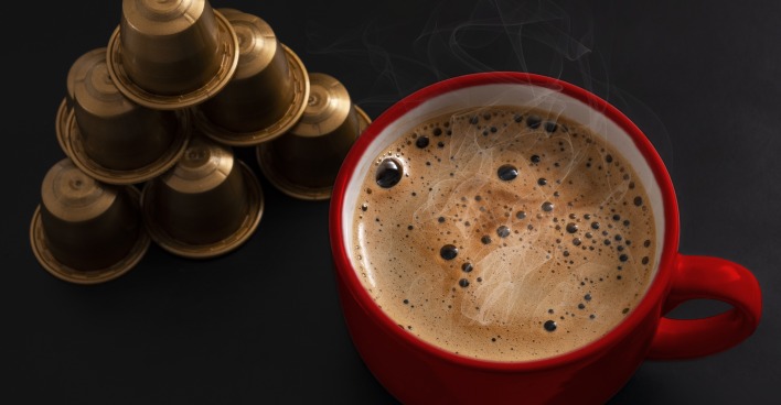 Kaffee und Kapseln