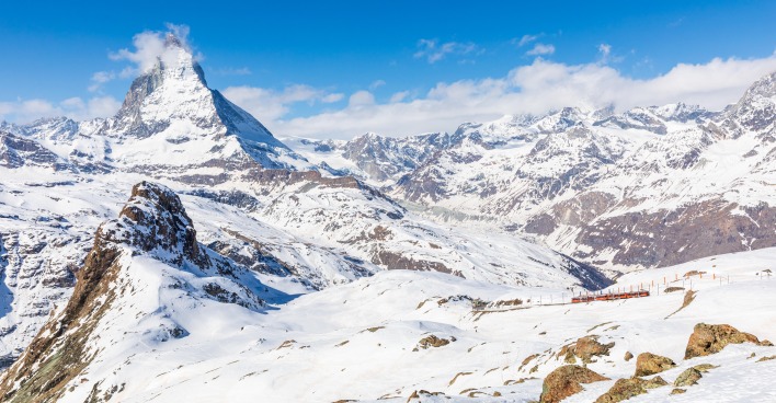 Das Matterhorn in der Schweiz