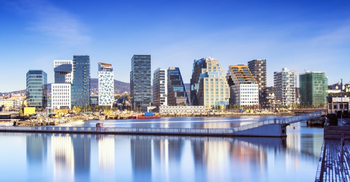 Die Skyline von Oslo