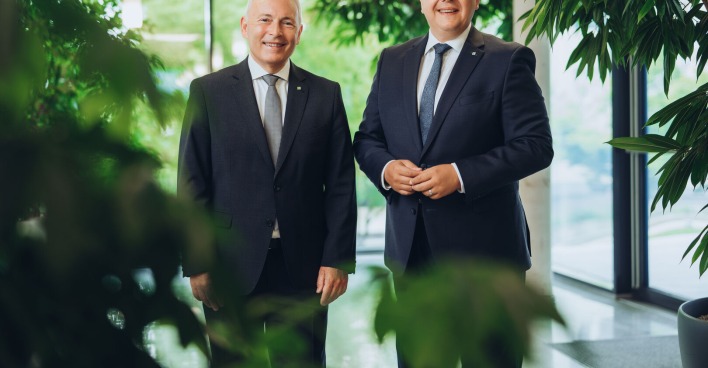Das Vorstandsduo Christian Purrer und Martin Graf
