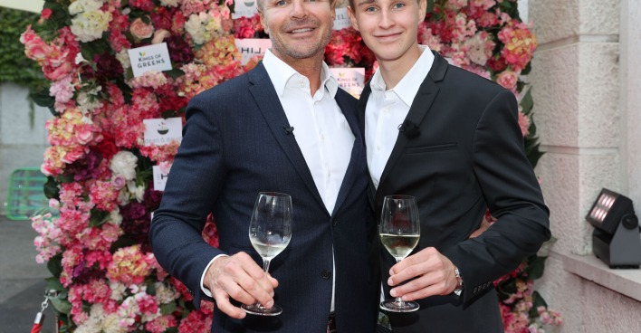 Leo Hillinger und sein Sohn Jack