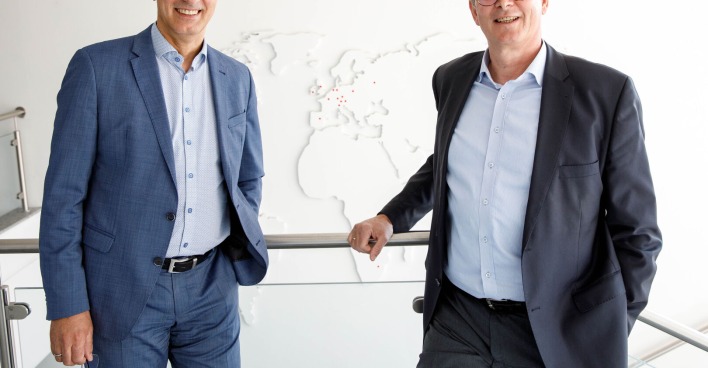 Norbert Schrüfer, CEO der TroGroup, Peter Köstler, CFO der TroGroup