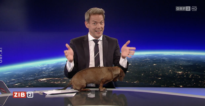 Martin Thür mit Dackel I Credit: Screenshot/ORF