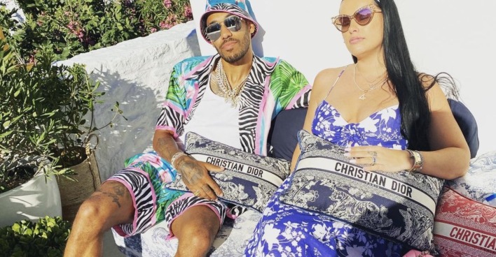 Pierre-Emerick Aubameyang und seine Frau im Designeroutfit
