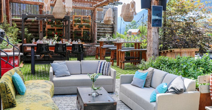 Das bunte Ambiente im Peakini Farmhaus