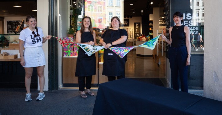Die Mitarbeiter von Lush Graz
