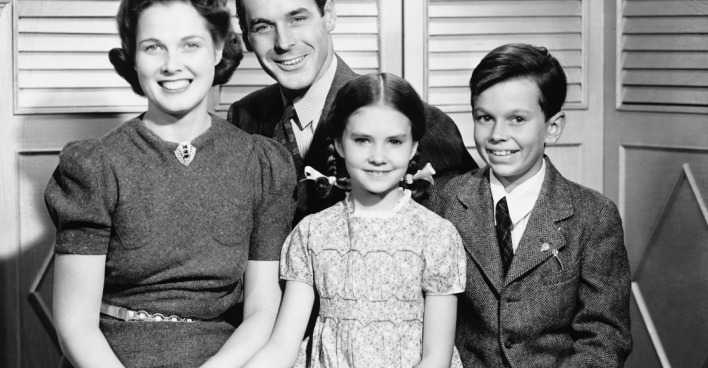 Klassische Familie mit Vater, Mutter, Kinder