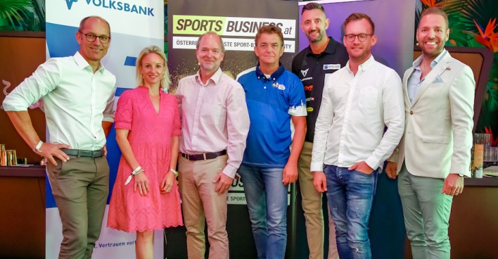 Teilnehmer des Business-Frühstücks beim CEV BeachVolley Nations Cup | Credit: Philipp Hutter