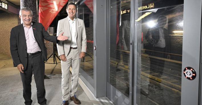Wiener Linien-Geschäftsführer Günter Steinbauer und Öffi-Stadtrat Peter Hanke | Credit: Wiener Linien/ Johanes Zinner