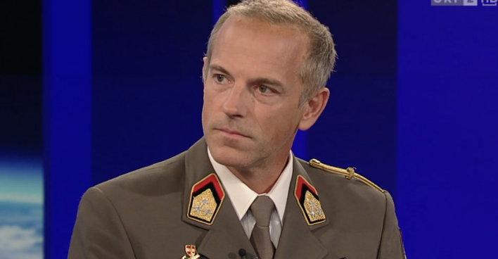 Oberst in der ZIB 2 | tvthek.orf.at/Screenshot