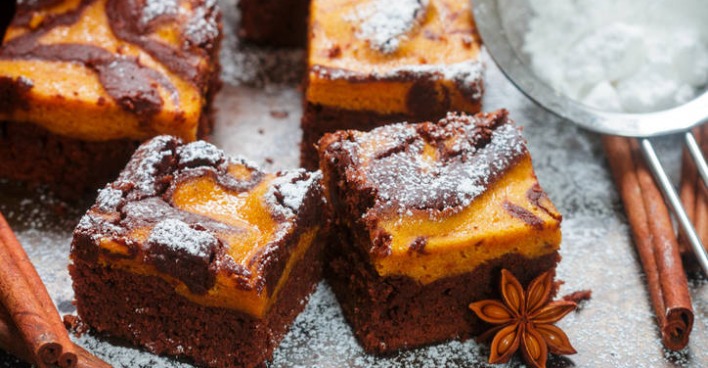 Kürbis-Brownies