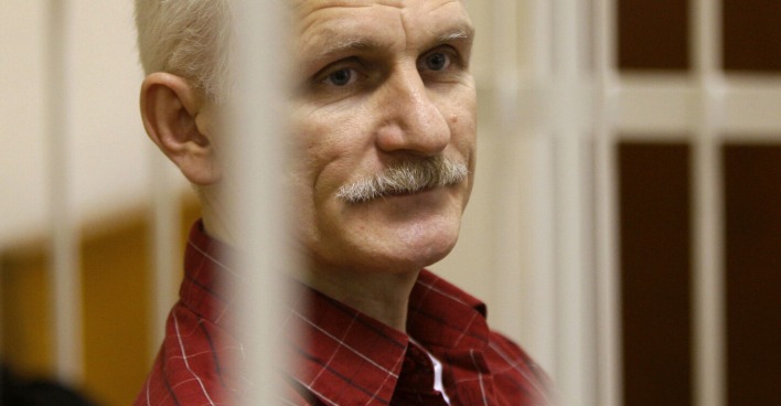 Ales Bialiatski Credit: Sergei Grits / AP / picturedesk.com