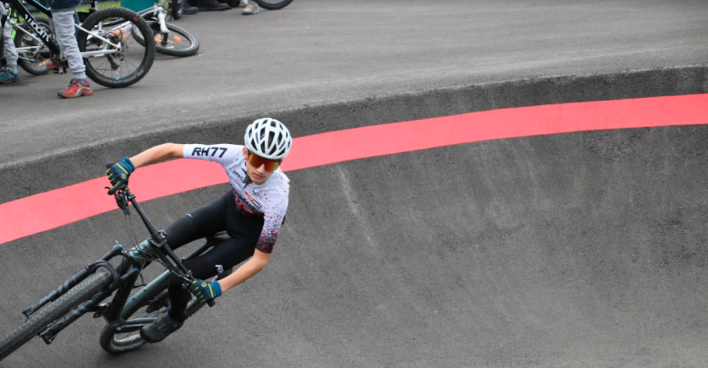 Biker auf der Strecke