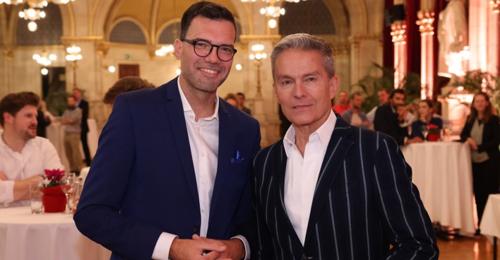 Himmer und Haider im Festsaal des Wiener Rathauses | Credit: Katharina Schiffl
