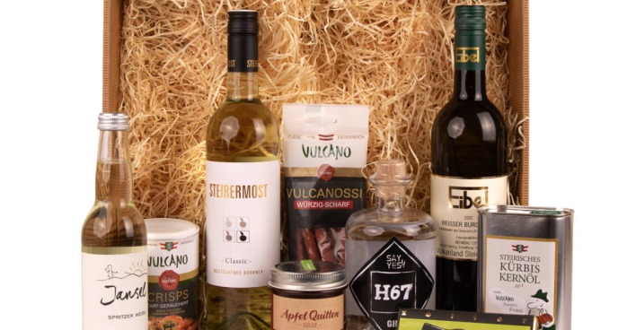 Geschenkbox mit regionalen Produkten