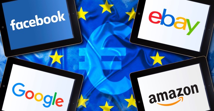 Logos der großen Online-Konzerne | Credit: Christian Ohde / ChromOrange / picturedesk.com