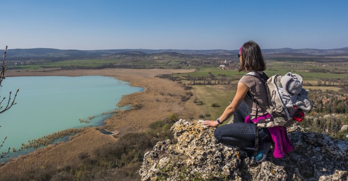 Wandern an der ungarischen Riviere