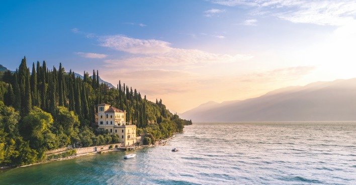 Beliebtes Reiseziel: Der Gardasee in Italien.